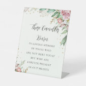 Minimale botanische waarde in logo reclamebord met voetstuk (Voorkant)