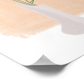 Minimale botanische Waterverf - Floral Vase Print (Hoek)