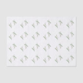 Minimale botanische waterverf krans Joy Tissuepapier (Voorkant)