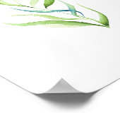 Minimale Botanische Waterverf Plant Wanddecor Poster (Hoek)