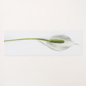 Minimale botanische witte Lily Yogamat (Achterkant (horizontaal))