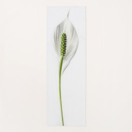 Minimale botanische witte Lily Yogamat