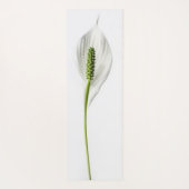 Minimale botanische witte Lily Yogamat (Achterkant)