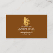 Minimale bouw van een Lijst dakbedekking Visitekaartje (Achterkant)