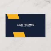 Minimale bouw van gele en blauwe graafmachines visitekaartje (Achterkant)