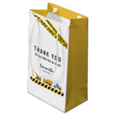 Minimale bouwpartij - Dank u papier Klein Cadeauzakje (Achterkant Gekanteld)