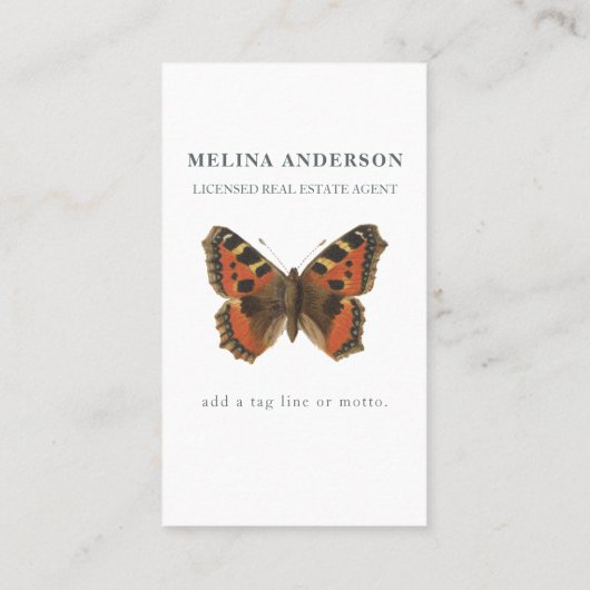 Minimale bovendellak visitekaartje (Achterkant)