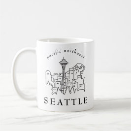 Minimale bovengrens Stille noordwestelijke Seattle Koffiemok