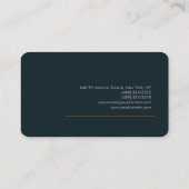 Minimale bovenzijde visitekaartje (Achterkant)