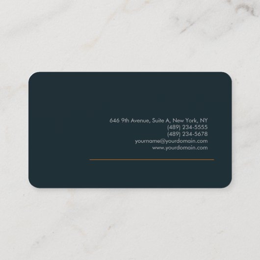 Minimale bovenzijde visitekaartje (Achterkant)