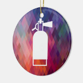 Minimale brandblusapparaten keramisch ornament (Links)