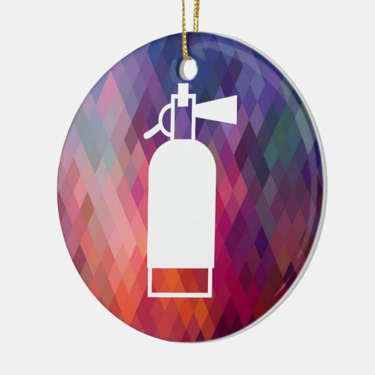 Minimale brandblusapparaten keramisch ornament (Links)