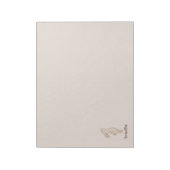 Minimale Breathe Bunny Bureaublok Notitieblok (Linkerzijde)