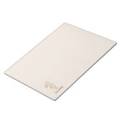 Minimale Breathe Bunny Bureaublok Notitieblok (Schuin)