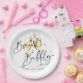 Minimale bridal Brunch en Bubble Papieren Bordje (Feest)