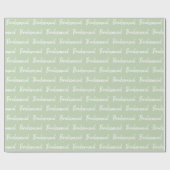 Minimale bridesmaid-borstelscripttypografie cadeaupapier (Vlak)