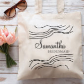 Minimale bridesmaïde Canvas tas