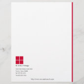 Minimale briefhoofd met eenvoudige Logo (Voorkant)