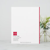 Minimale briefhoofd met eenvoudige Logo (Staand voorkant)