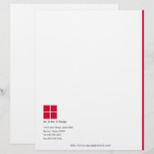 Minimale briefhoofd met eenvoudige Logo (Voorkant / Achterkant)