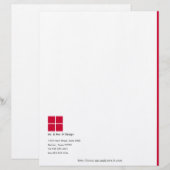 Minimale briefhoofd met eenvoudige Logo (Voorkant / Achterkant)