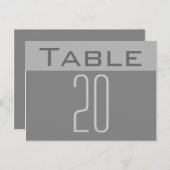 Minimale Briefkaart tabelnummer (Voorkant / Achterkant)