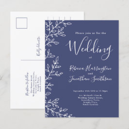 Minimale Briefkaart voor het uitnodigen van een bl