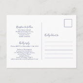 Minimale Briefkaart voor het uitnodigen van een bl (Achterkant)