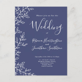 Minimale Briefkaart voor het uitnodigen van een bl