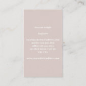 Minimale briesse en wit visitekaartje (Achterkant)