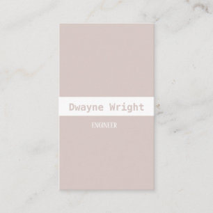 Minimale briesse en wit visitekaartje