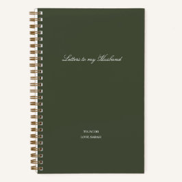 Minimale Brieven Aan Mijn Man Notitieboek