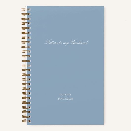 Minimale Brieven Aan Mijn Man Notitieboek (Voorkant)