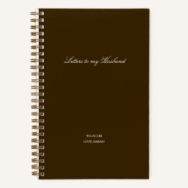 Minimale Brieven Aan Mijn Man Notitieboek