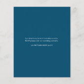 Minimale brochure voor het uitzenden van een bruil (Achterkant)