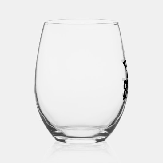 Minimale bruidsbloem wijnglas zonder voet (Rechts)