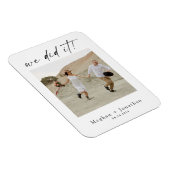 Minimale bruiloft Elopement Ontvangst Foto Magneet (Rechterzijde)