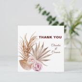 Minimale bruiloft Hartelijk dank Bedankkaart (Staand voorkant)