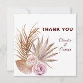 Minimale bruiloft Hartelijk dank Bedankkaart (Voorkant)