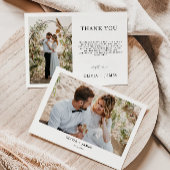 Minimale bruiloft Hartelijk dank Kaart