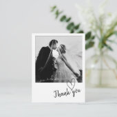 Minimale bruiloft Hartelijk dank Save The Date (Staand voorkant)