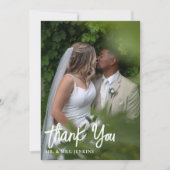 Minimale bruiloft in de bergen bedankkaart (Voorkant)