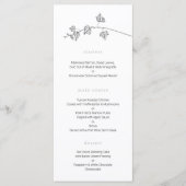 Minimale bruiloft menu (Voorkant)