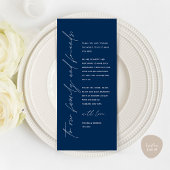 Minimale bruiloft Plaats instelling Hartelijk dank Programmakaart