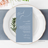 Minimale bruiloft Plaats instelling Hartelijk dank Programmakaart