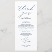 Minimale bruiloft Plaats instelling Hartelijk dank Programmakaart (Voorkant)