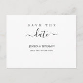 Minimale bruiloft sparen het Briefkaart van de Dat (Voorkant)