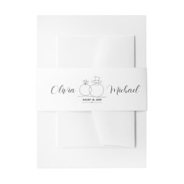 Minimale bruiloft uitnodigingen wikkel