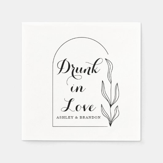 Minimale bruiloft van de oliepantaarn Napkins Servet (Voorkant)