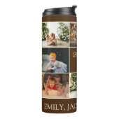 Minimale bruin 8 collage beste opa ooit foto thermosbeker (Gedraaid links)